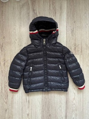 Moncler Alberic Giubbotto Kids Down Jacket 4 Years Navy Blue