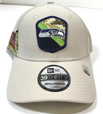 Seattle Seahawks NFL NE 2023 Salute To Service Flex-Fit Hat~ Stone