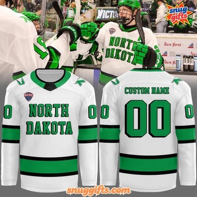 Personalized North Dakota Fighting Hawks 2025 Hockey Shirt Men's Fan Gear Gift