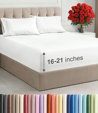 Extra Deep Pocket Full Size Sheet Set - 4 Piece Breathable Cooling Bed Sheets