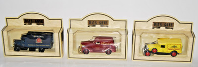 Lot of 3 Vintage Lledo Days Gone Die-Cast Models - NIB Stroh s, Nestlé, Colman's