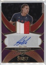 2024-25 Panini Select Rookie Jersey Purple Prizm 73/99 Kyshawn George Auto 1o2i