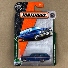 Matchbox 64 Ford Fairlane Wagon Blue Mbx Road Trip 235 164 Diecast Car Matchbox 64 Ford Fairlane Wagon Blue Mbx Road Trip 235 164 Diecast Car