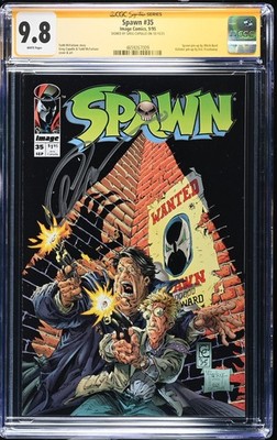 Spawn (1995) # 35 (CGC 9.8 SS) Signed Greg Capullo * Image Comics * Census = 3
