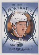 2018-19 Upper Deck UD Portraits Rookies Platinum Blue 8/25 Casey Mittelstadt 0ge