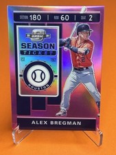 2020 PANINI CONTENDERS OPTIC ALEX BREGMAN 10/25 PRIZM PINK SEASON TICKET ~ #19
