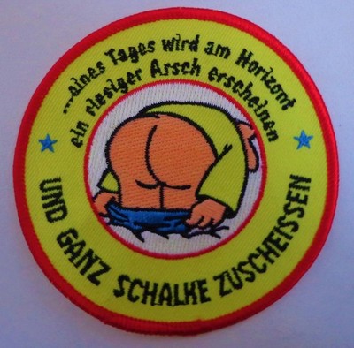 Alter Anti Aufnäher + ..am Horizont.. + Fan Kutte Weste 90er Kurve Patch Weste