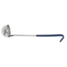 Vollrath Kool-Touch Ladle with Blue Plastic Handle  2 oz Stainless Steel - 9