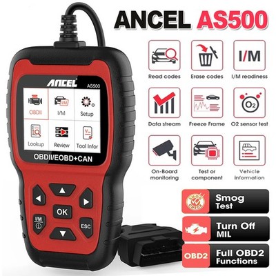 Ancel AS500 Universal OBD2 Scanner Read Clear Codes Car Engine Diagnostic Tool