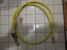 Yellow Jacket 30460 A2L Charging Hose 60" 1/4" LH to 1/4" RH 45 w/ Ball Valve
