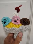 handmade banana split crochet plushie — photo 1