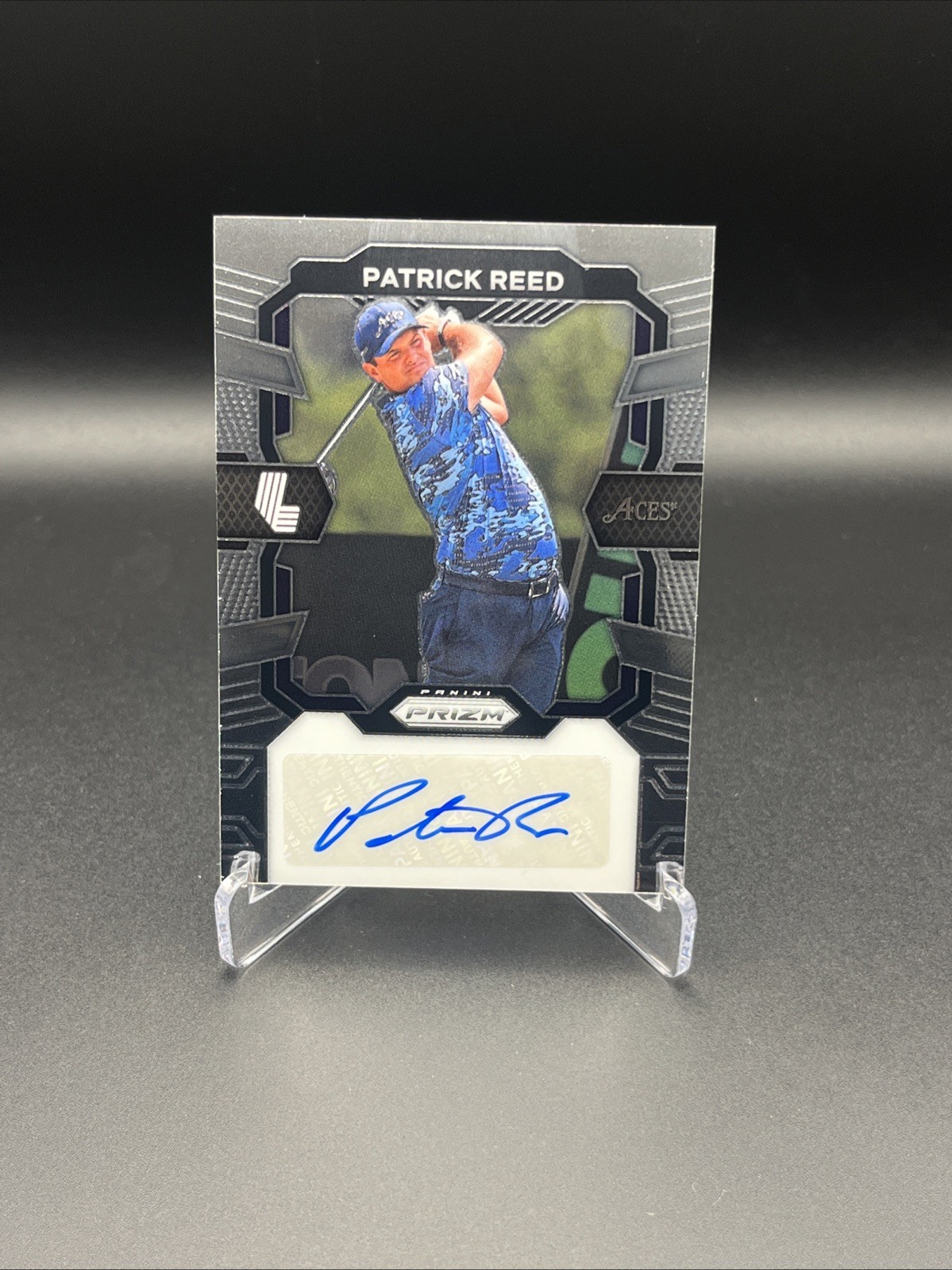 2024 Panini Prizm LIV Golf Patrick Reed Autograph Rookie Card #SIG-PRE
