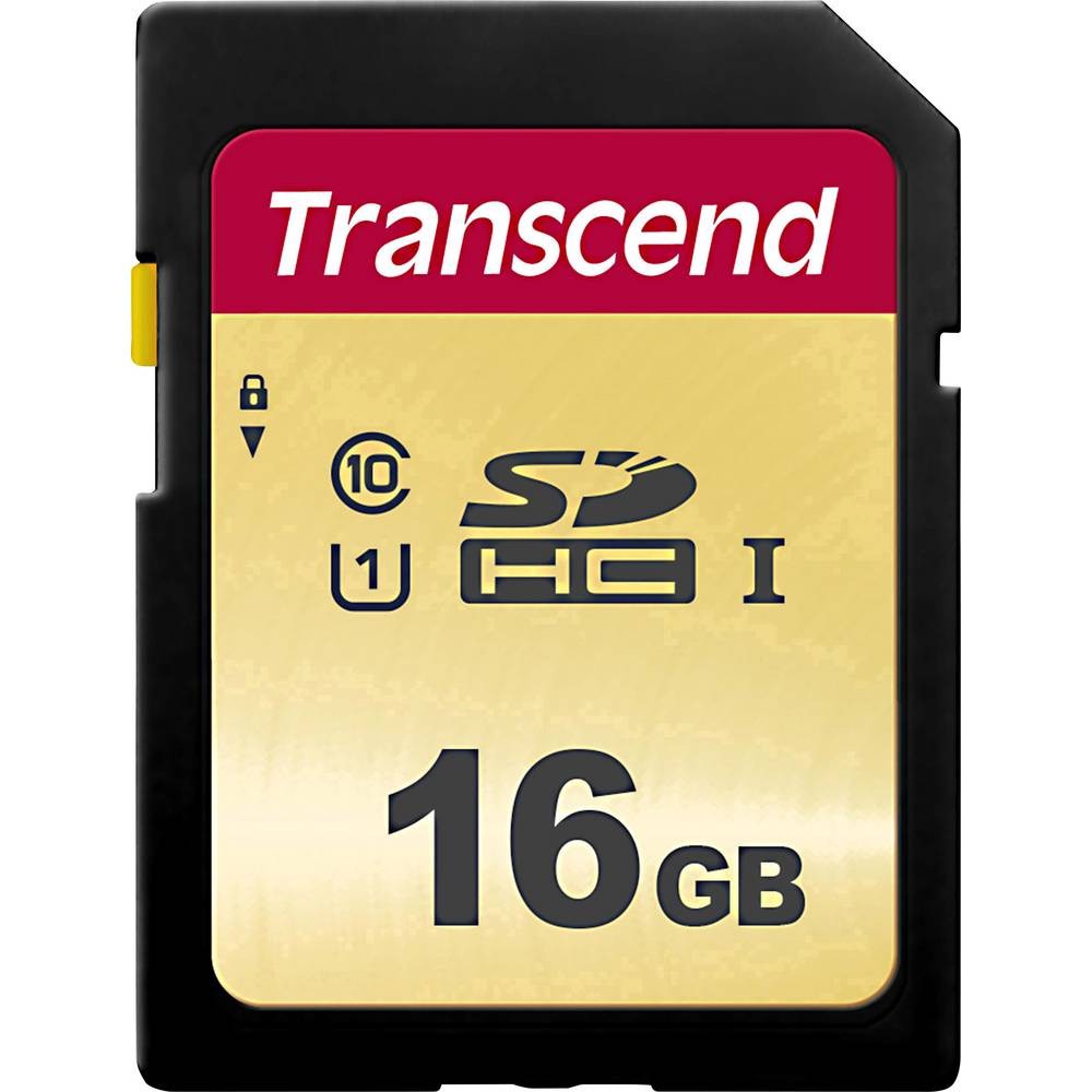 Carte SDHC 16 GB Transcend Premium 500S Class 10 UHS-I mémoire flash pour reflex