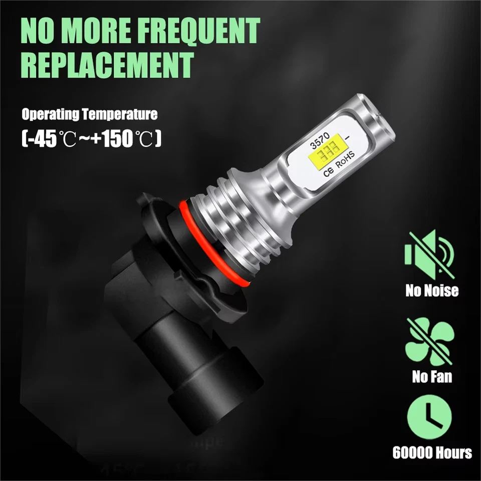 For Honda Civic Sedan 4-Door 2004-2015 6500K LED Headlights Bulbs Hi/Lo Lights - Image 4 of 4