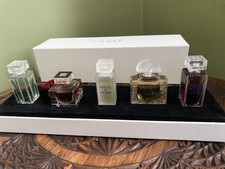 VINTAGE LALIQUE BOXED MINIATURE  PERFUMES 5 FULL UNUSED BOTTLES