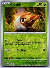 Grubbin 018/162 Common Temporal Forces Pokemon Reverse Holo Near Mint