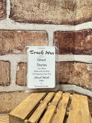 TrashWax Limited Hand Poured Ghost Stories.Camp Fire Roasted Marshmallows Scent