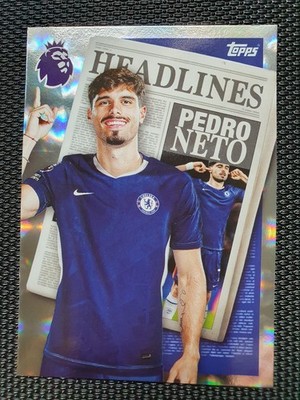 Topps Premier League 2025/26 Karte Pedro Neto 444 Chelsea Headlines Holo NM