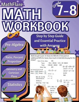 MathFlare - Math Workbook 7th and 8th Grade Mathflare Publishing Taschenbuch