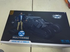 DC Multiverse McFarlane Toys Batman   Lucius Fox & Tumbler Gold