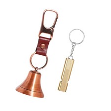 Compact Whistle with Bell for Backpack Attachment Ensuring Safety on Routes