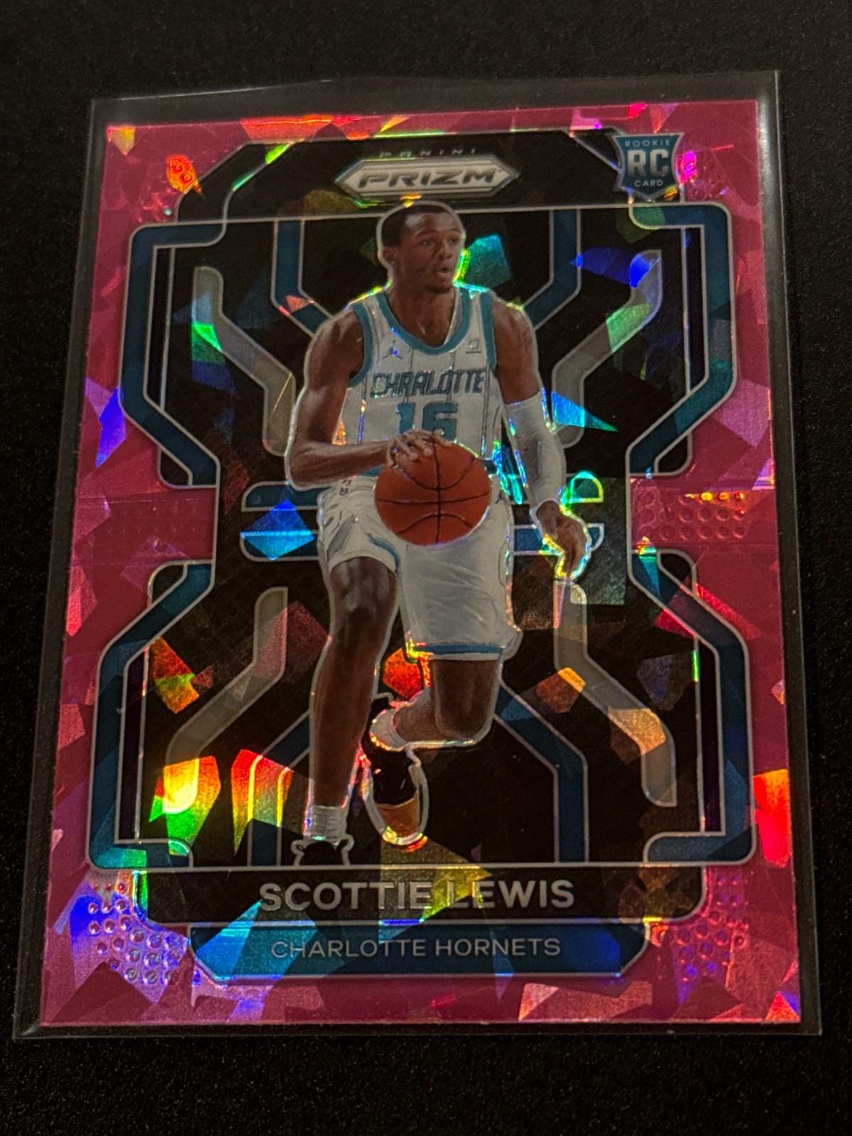 2021-22 Panini Prizm Scottie Lewis Pink Cracked Ice Parallel Rookie NM