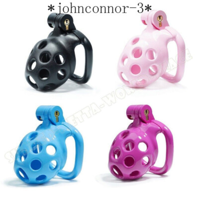 Newest Intimate Male Chastity Cage Resin Mamba Device 6 Colors Men Lock Belt