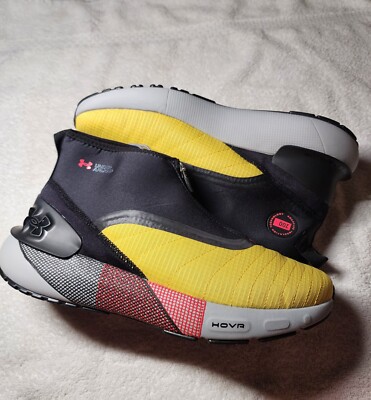 Size 11.5 Armour Hovr Phantom 3 Warm Yellow Grey Black Red Insulated UA