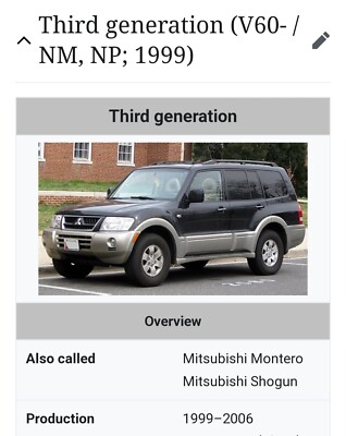 Mitsubishi Pajero Montero Shogun Bush Fenders Gen 3 1999-2006 | eBay