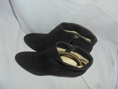 HOBBS WOMEN BLACK LEATHER UP ZIP ANKLE BOOT SIZE UK 3 EU 36 VGC - 第 2/12 張圖片