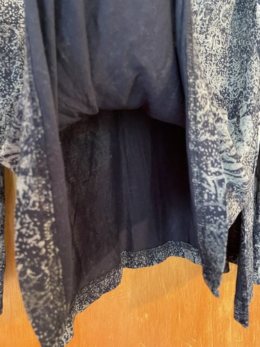 Calvin Klein Tunic Top Black Gray Long Sleeve V Neck Stretch Women’s Sz XL - Picture 3 of 12