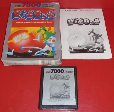 ** Atari 7800 Dig Dug boxed with manual - PAL