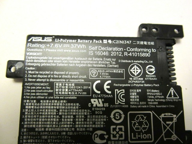 Asus x555y аккумулятор