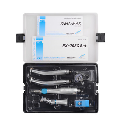 Dental Pana Max 2 LED High Speed Handpieces with EX203C Low Speed Handpieces 4H
