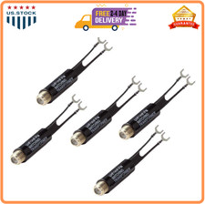 5 Pack 75 to 300 Ohm UHF VHF FM Antenna Adapter Matching Transformer Converter