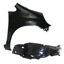 Right Passenger Side Fender+Splash Shield Liner Combo Set For 07-08 Honda Fit