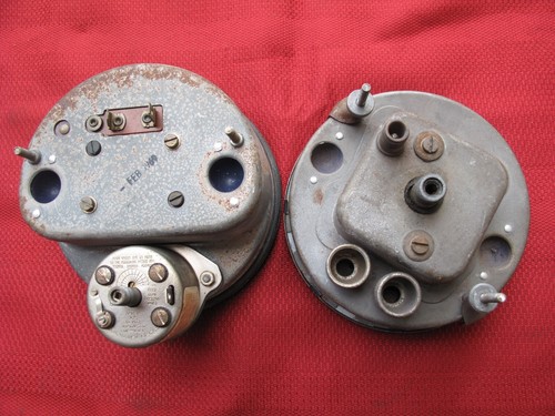 vintage Jaguar Dashboard Gauges Tachometer 140MPH Speedometer SMITHS XKE S-type - Picture 9 of 16