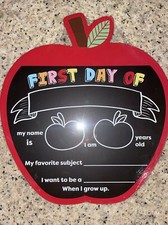 NEW Wexford My First/Last Day Of School Chalkboard Double sided sign - You pick 