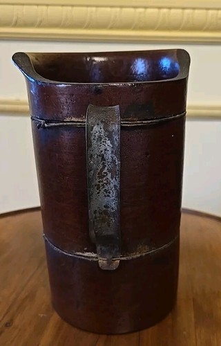 Antica brocca in fibra, United Indurated Fibre Co-1880’s, composizione modellata 9" - Foto 4 di 8