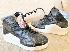 NIB EMPORIO ARMANI Men  s High-Top Leather Lace Up Sneakers US9.5/EU42.5 HUNGARY