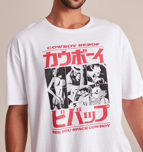 Vintage Cowboy Bebop Anime White Short Sleeve Classic Tee KV35333