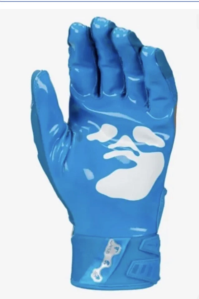 Nike D-Tack x Off-White Football Gloves Size 2XL Blue Grey Virgil Abloh XXL — 第 2/4 张图片