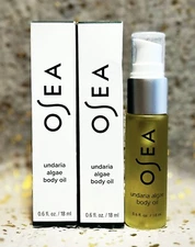 2x~OSEA~Undaria Algae Body Oil~0.6 fl oz / 18ml each~Travel Size~NIB~Ships Free~