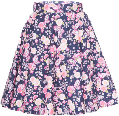 Küstenluder PORTIA Cherry Blossoms Kirschblüten Swing Skirt Vintage ROCK Rockabi