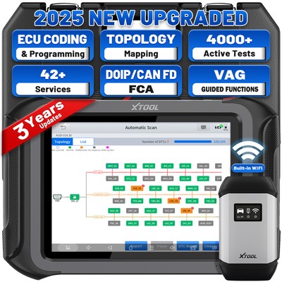 XTOOL D9S PRO Profi KFZ OBD2 Diagnosegerät ECU Coding Fehlerauslesegerät TPMS DE