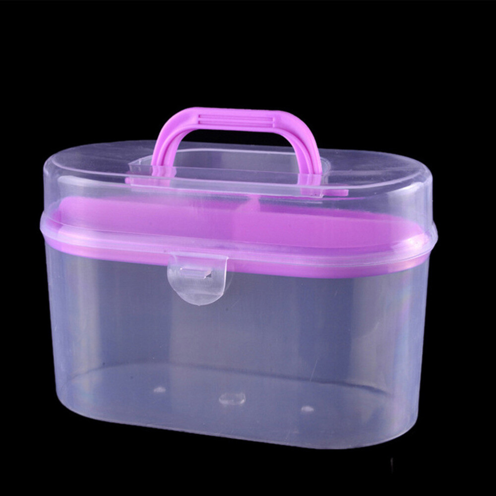 Art Craft Storage Box Plastic School Supply Box Bucket Sewing Supplies
