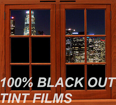 36" X 50 FT ROLL BLACK FILM BLOCKS ALL LIGHT GOOD FOR STORE OR OFFICE WINDOWS