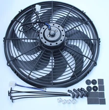 16" Heavy Duty Radiator Electric Wide Curved Blade FAN 12V 3000 CFM Reversible