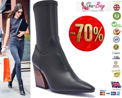 black pointed boots ladies