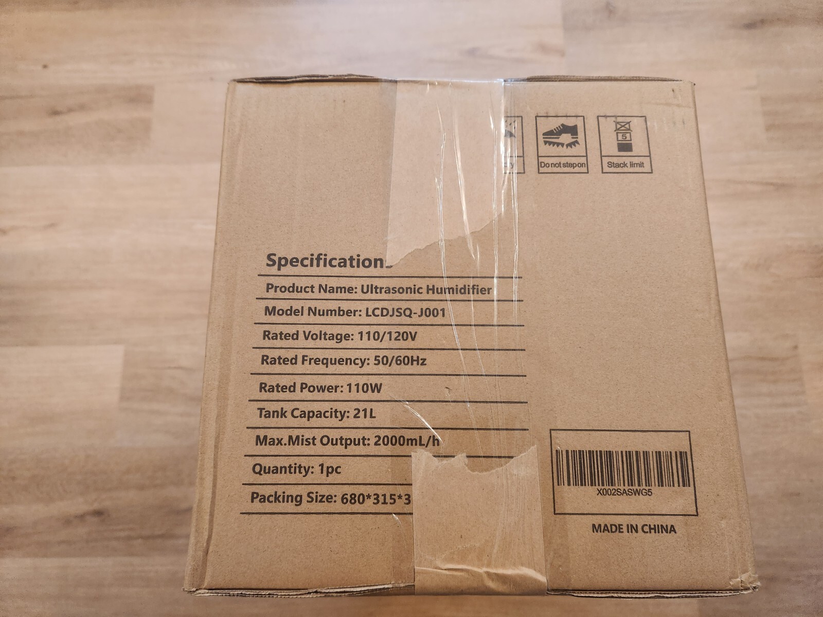 Large 5.5Gal for 2000 sq.ft, Humidifier 2000ml/h Lacidoll LCDJSQ-J001